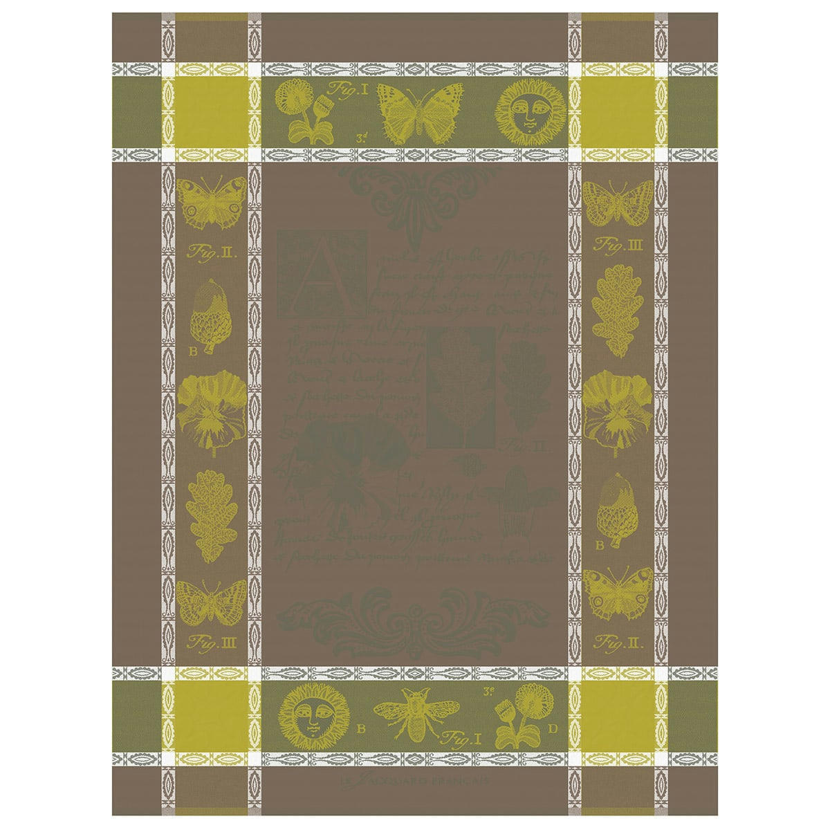 BOTANIQUE - Torchon en coton bergamote 60 x 80