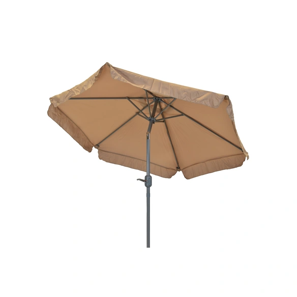 Sonnenschirm, ØxH: 180 x 260 cm, Polyester/Aluminium, beige