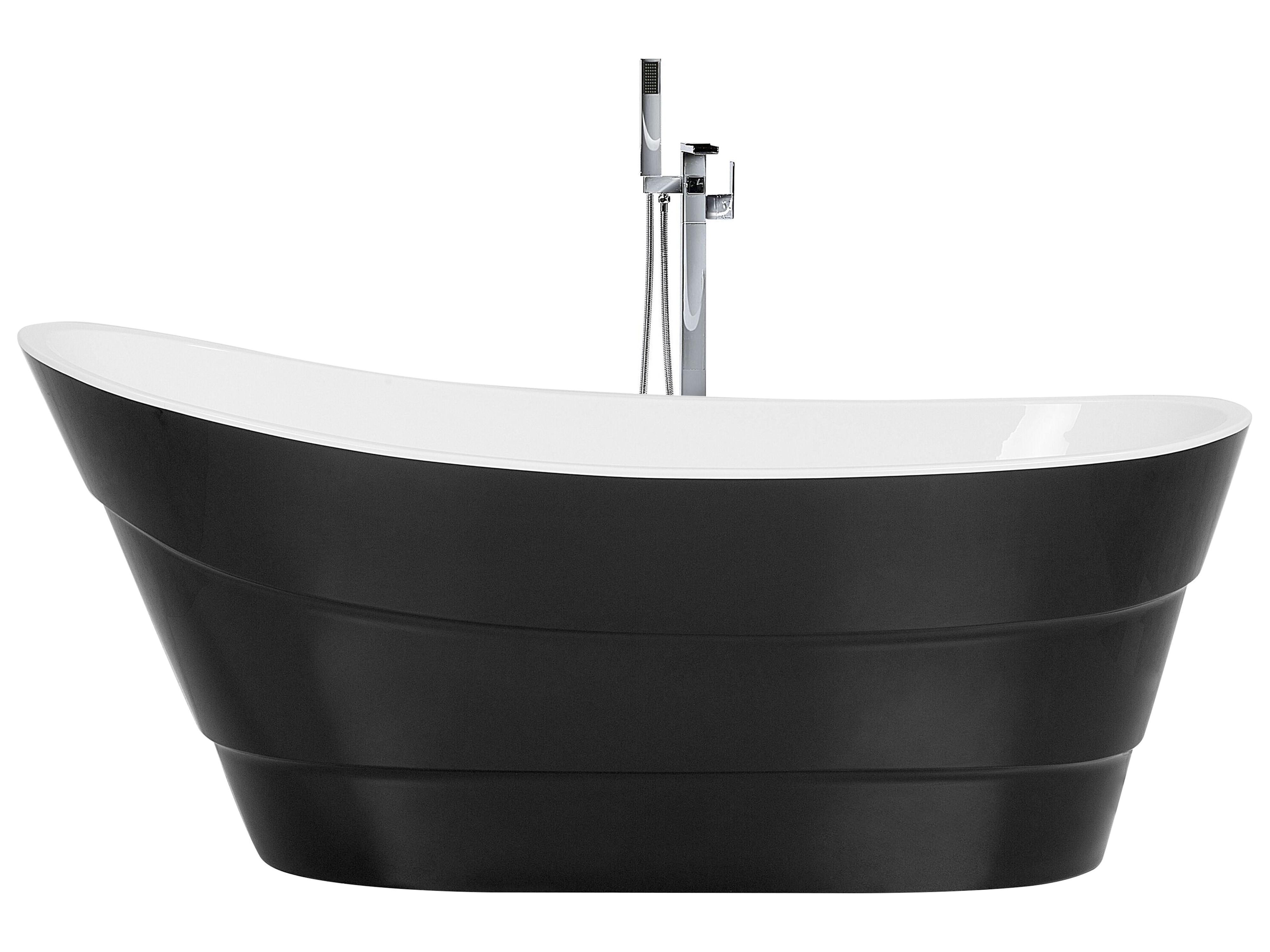 Freestanding Bathtub BUENAVISTA 1700 x 730 mm Black