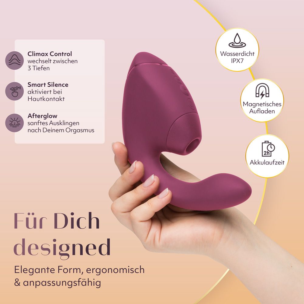 Next Duo - Klitoraler & G-Punkt Dual-Stimulator mit 3D Pleasure Air