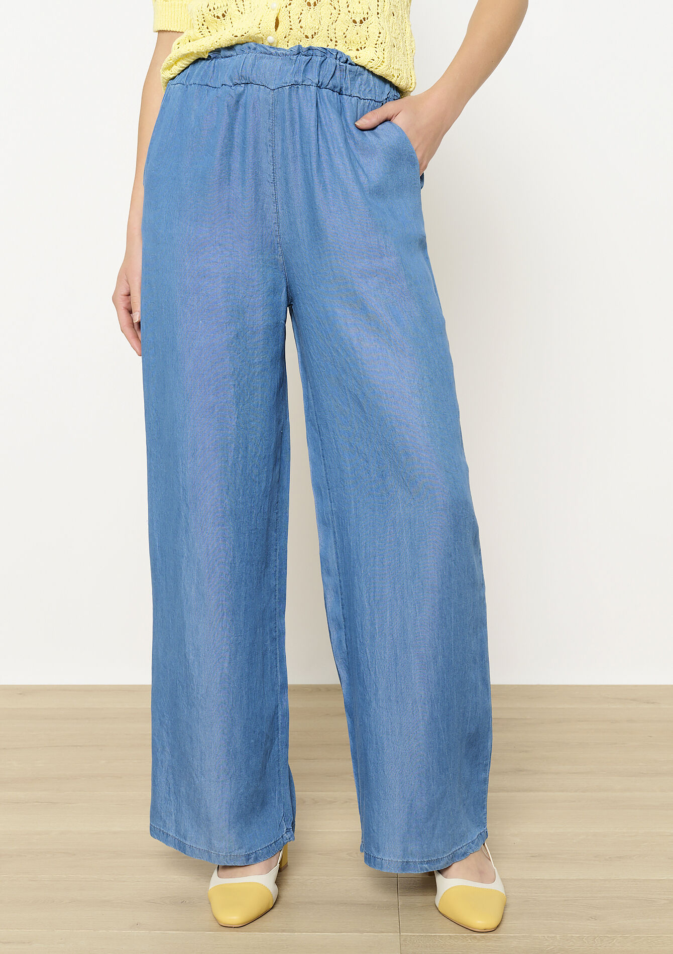 Losvallende Tencel broek