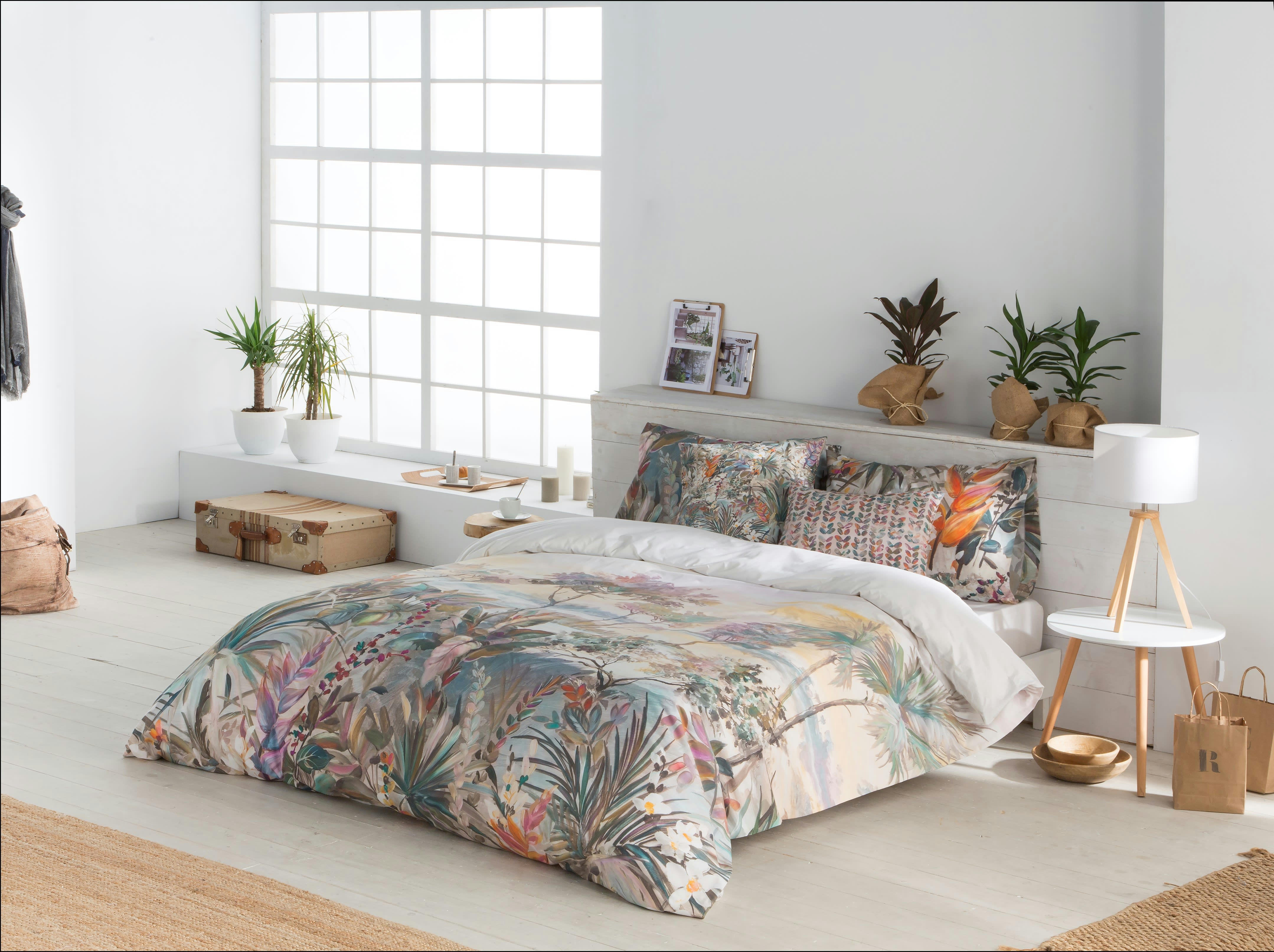OROTAVA - Housse de couette imprimé en percale Coton Multicolore 200x200 cm