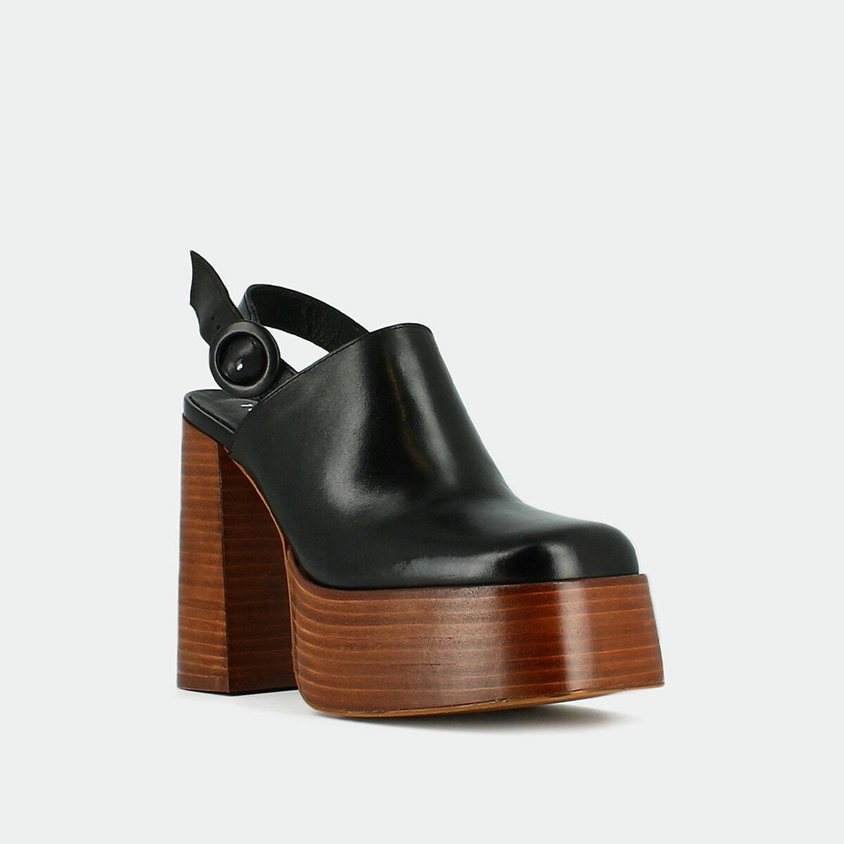 Sandales fermées à plateforme Betsy, cuir