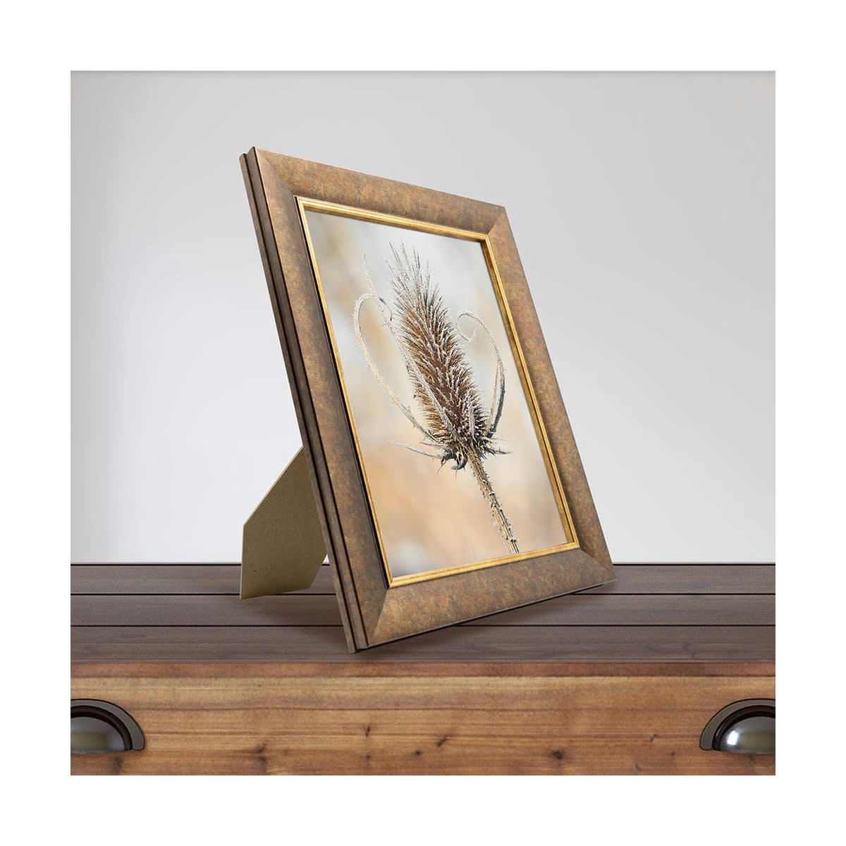 HADES - Cadre photo filet doré 18x24 cm résine recyclée