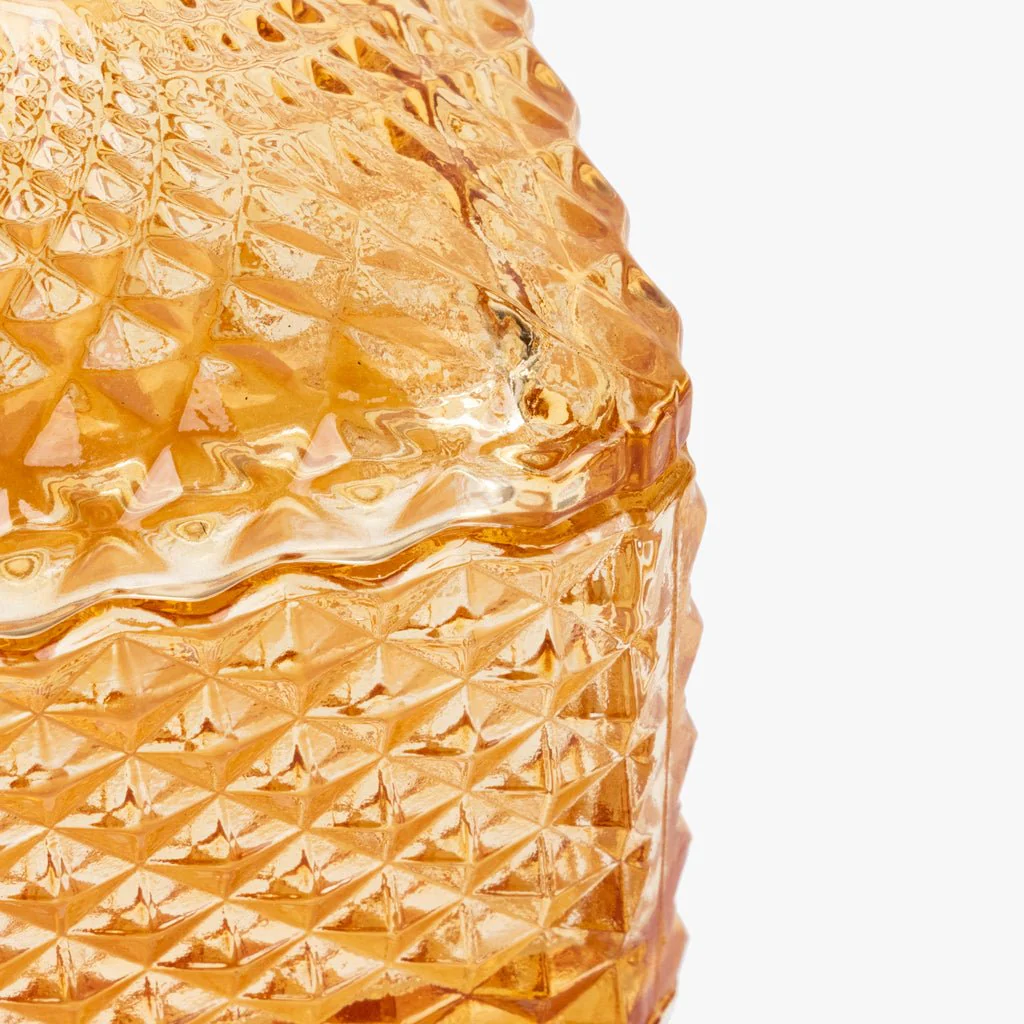 Caixa de Vidro Amarela Quadrada SUNRISE