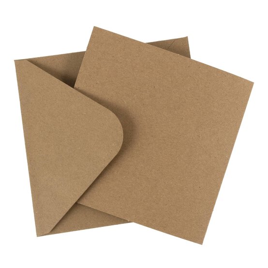 Kraft Cards 6 x 6 Inches 50 Pack