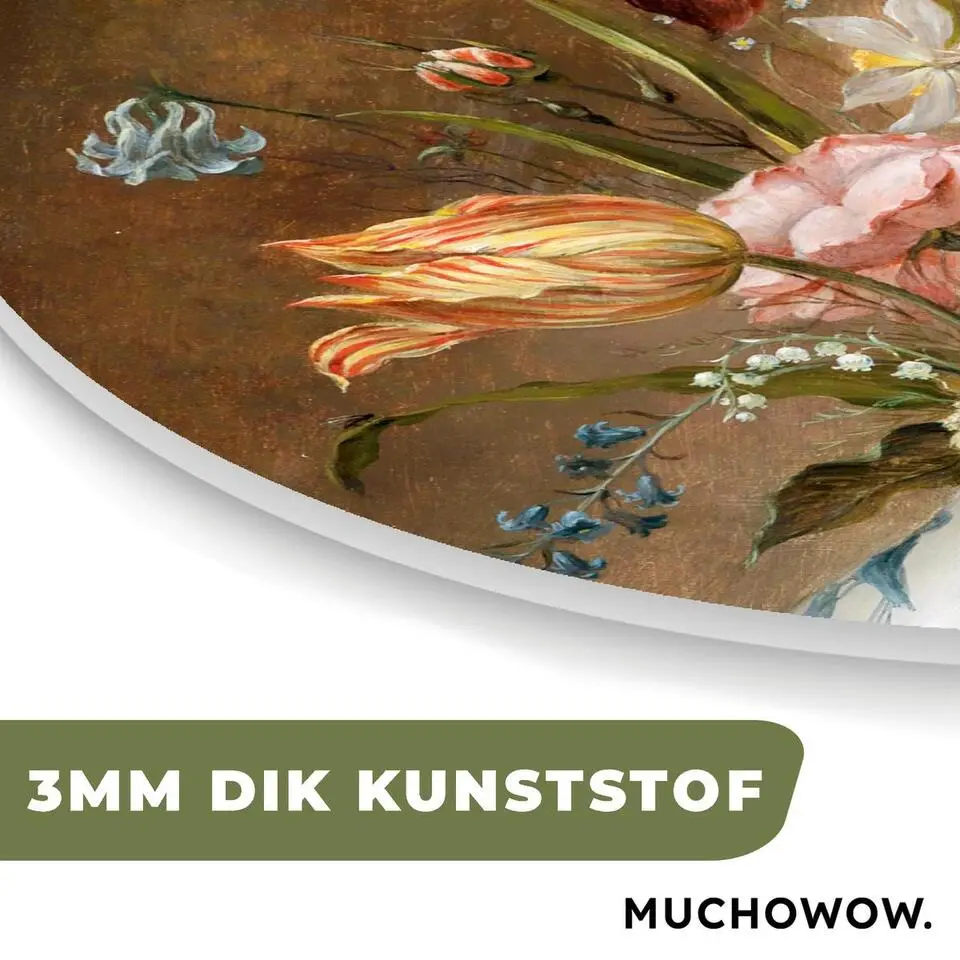MuchoWow Wand decoratie 90x90cm Bloemstilleven Balthasar van