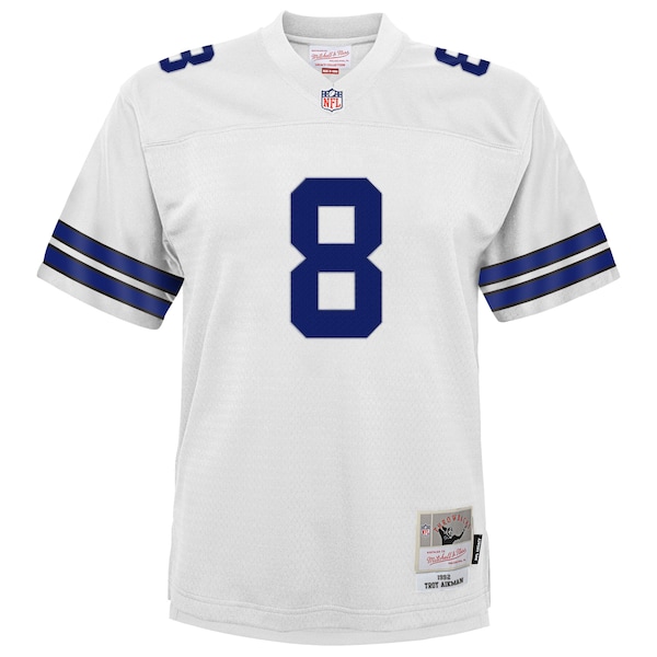 Troy Aikman Dallas Cowboys Youth Retired Player Legacy Jersey - White