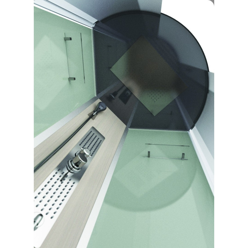 Cabine de douche 1/4 ronde Fuzzy 95 x 95 x 215 cm AURLANE
