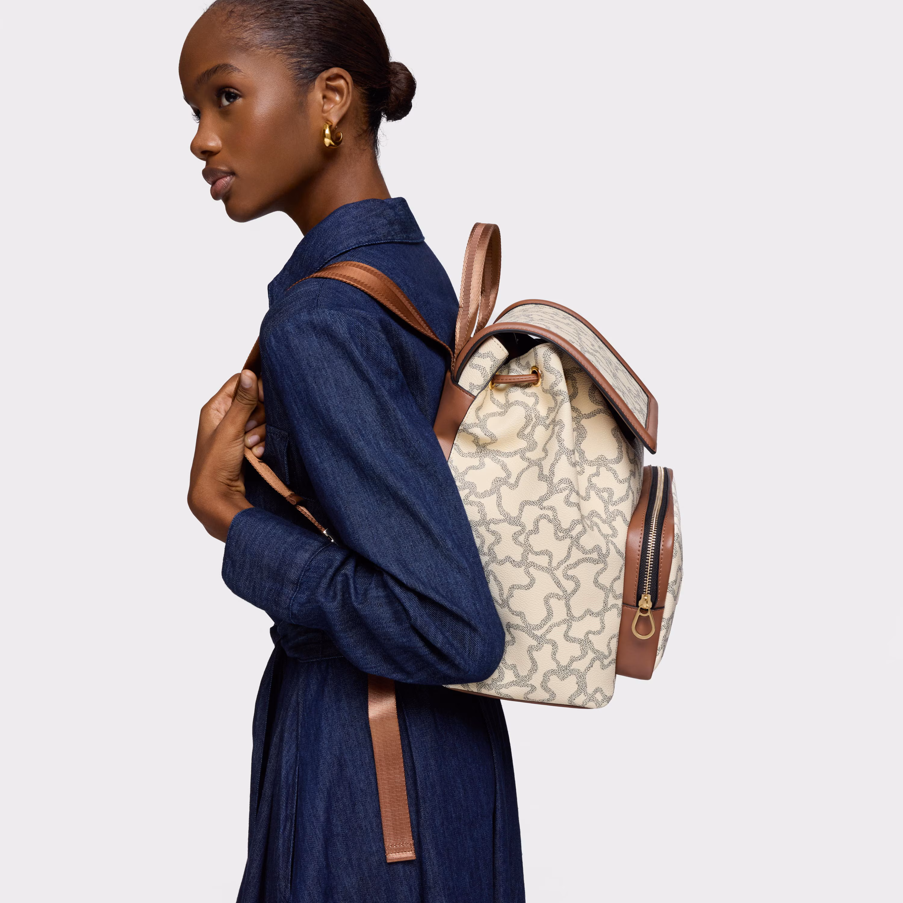 Mochila beige Kaos Icon