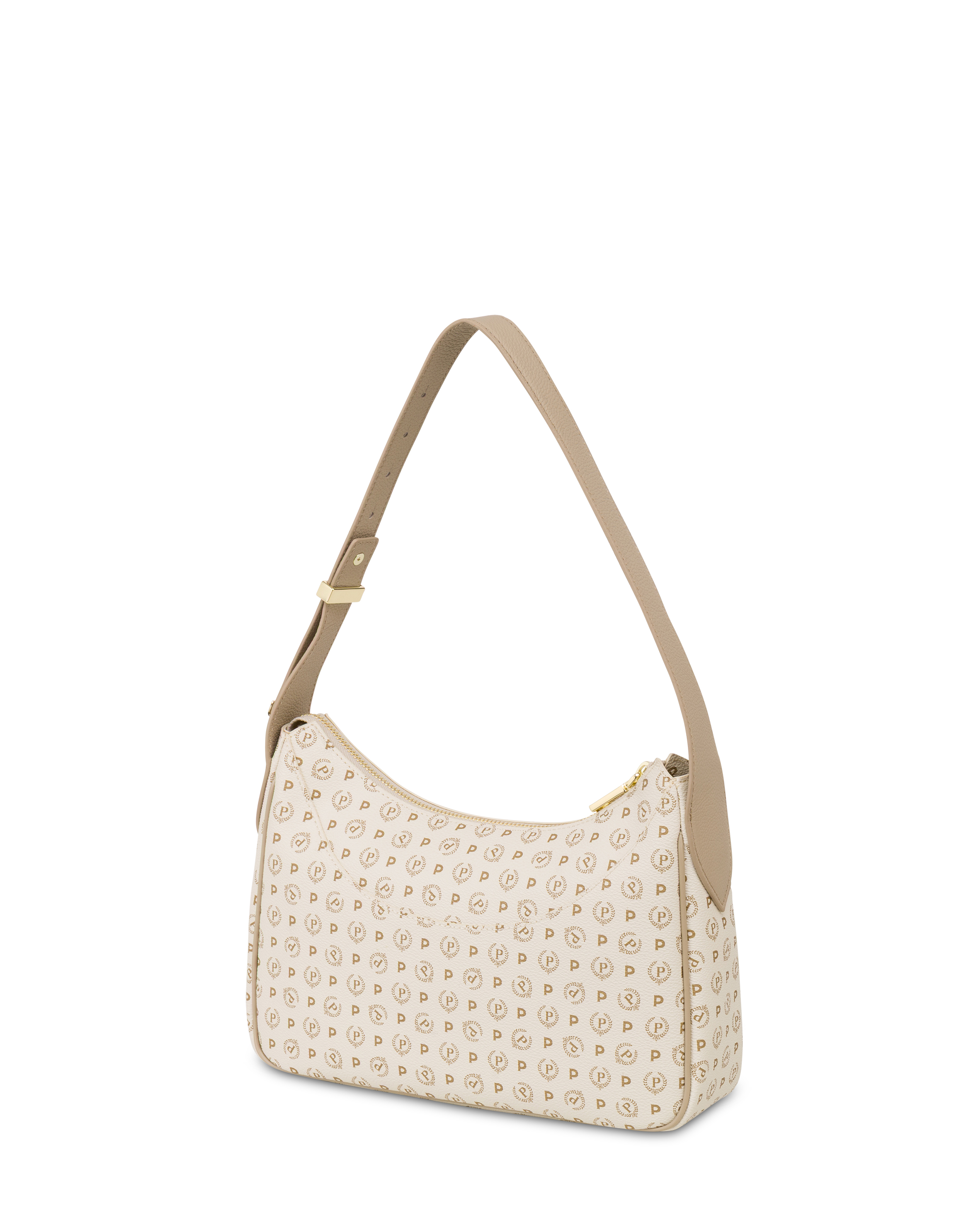 Hobo Bag Heritage In Soft Relief Avorio/ghiaccio