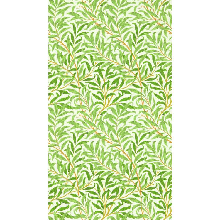Morris & Co. Willow Bough Leaves Green Floral Wallpaper