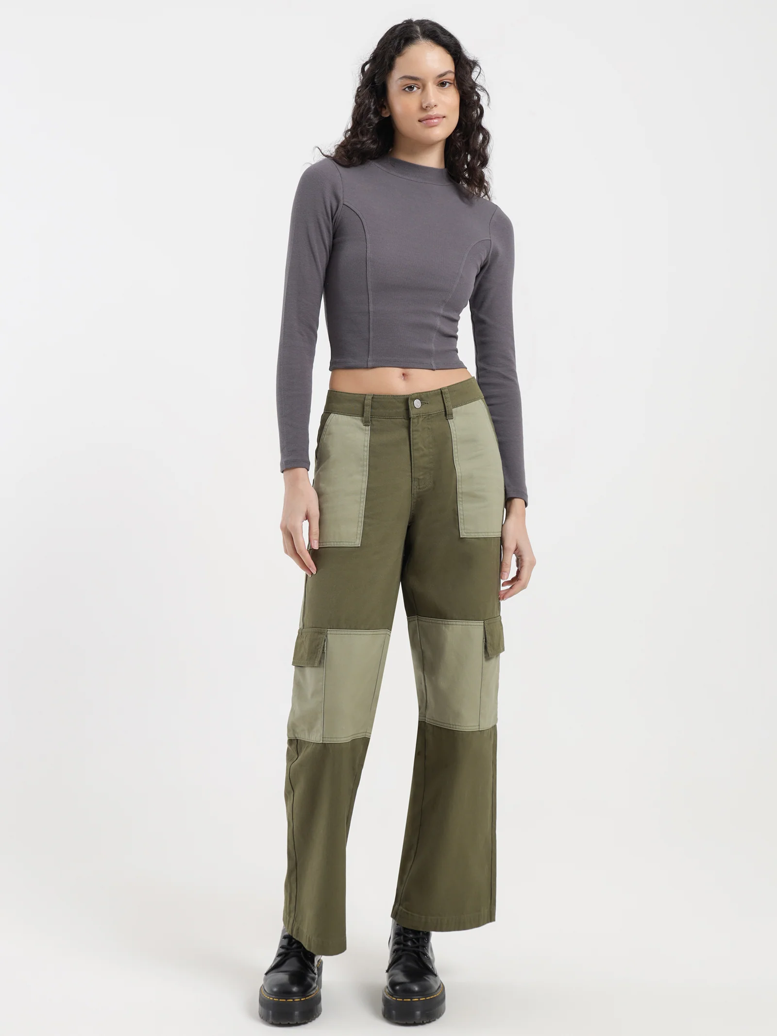 Emma High Neck Long Sleeve Top