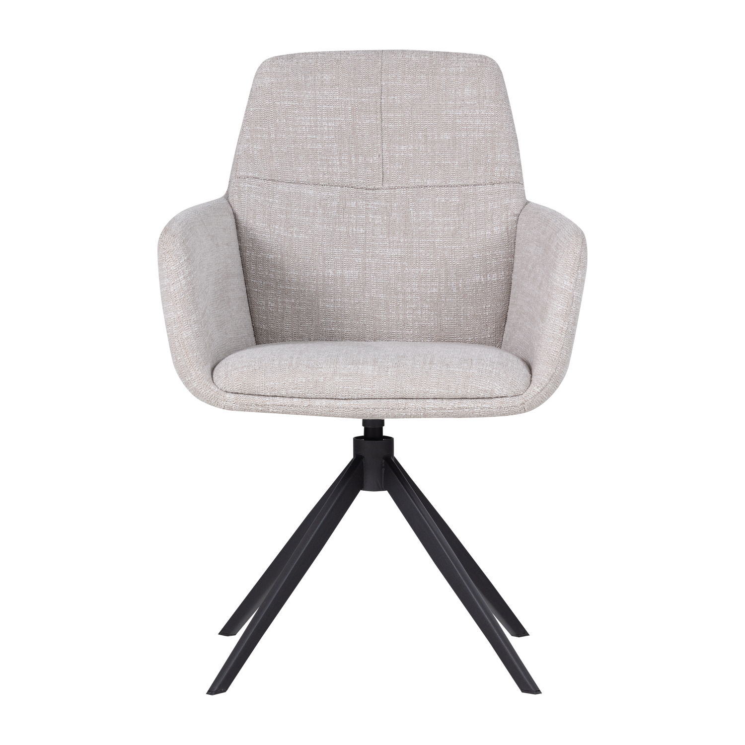 WOOOD eetkamerstoel met armleuning Grant - Melange - Naturel - 88x61x63