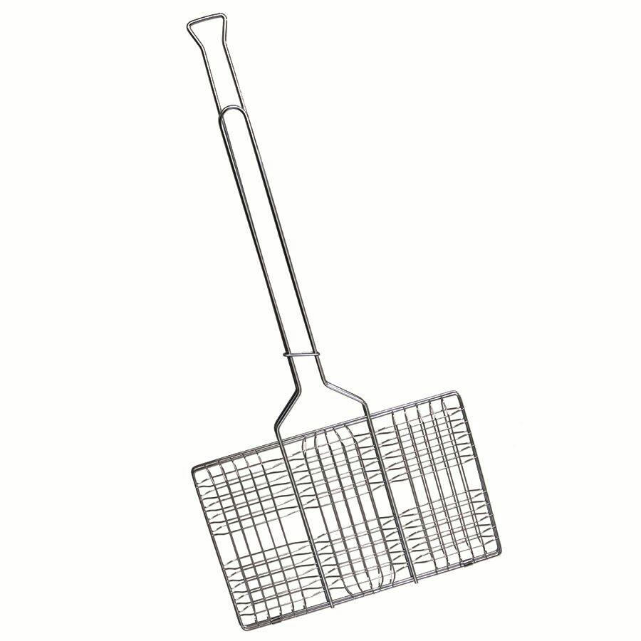 Rome Chrome Plated Steel Outdoor Hamburger Grill, 13 x 9 x 1-in