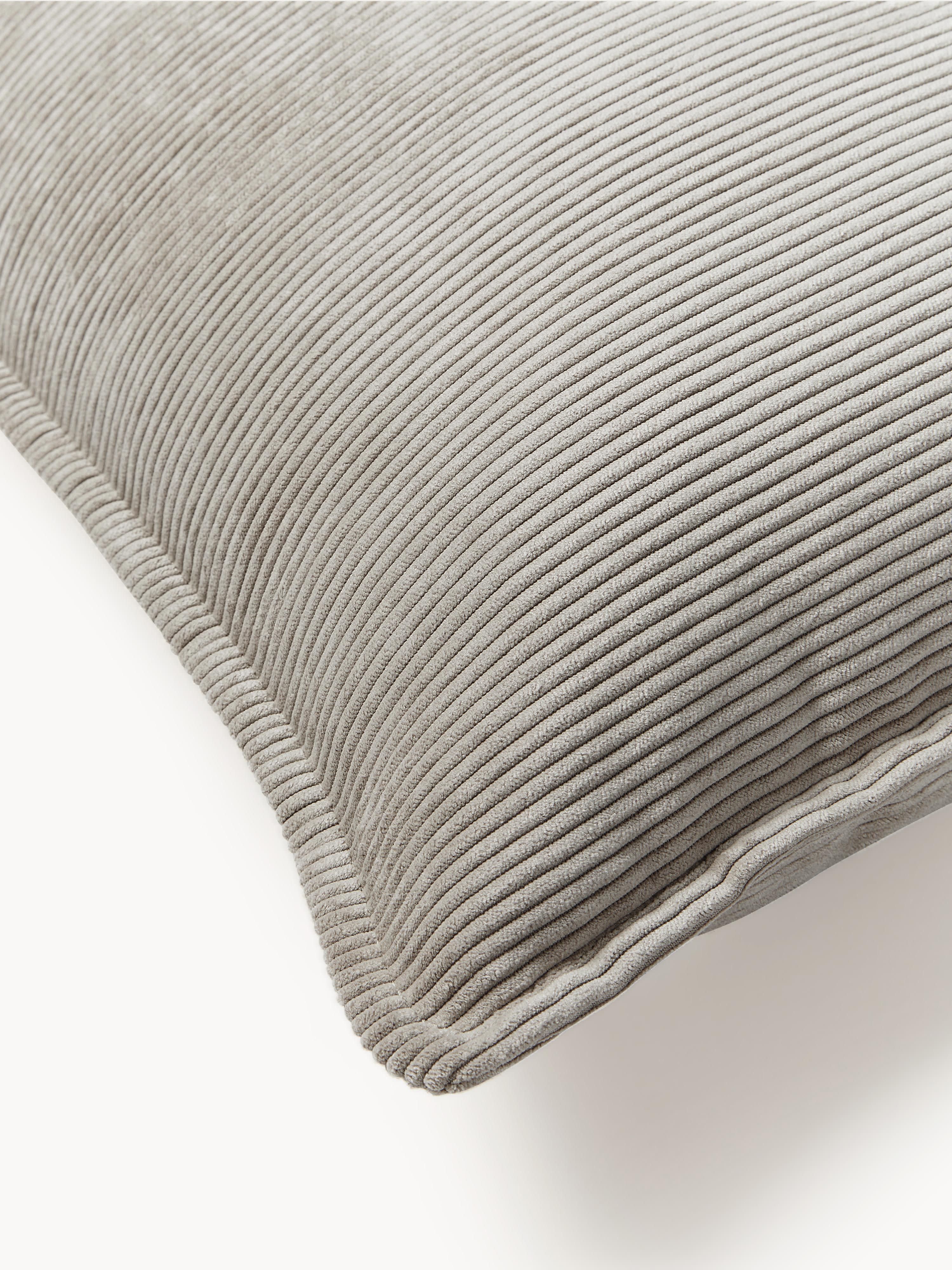 Großes Cord-Sofa-Kissen Lennon, 70 x 70 cm