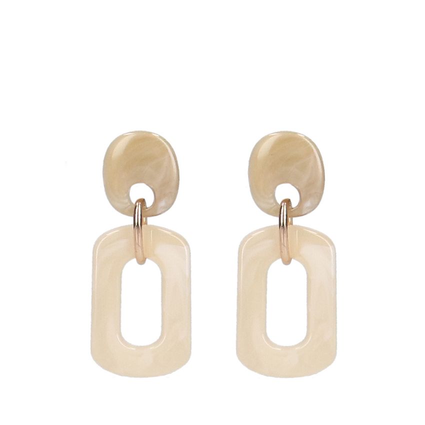 Manfield Beige oorbellen