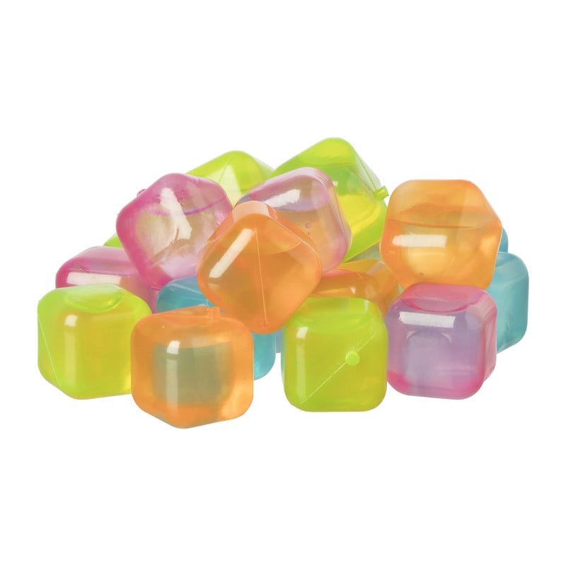 Herbruikbare ijsblokjes - multikleur - set van 20