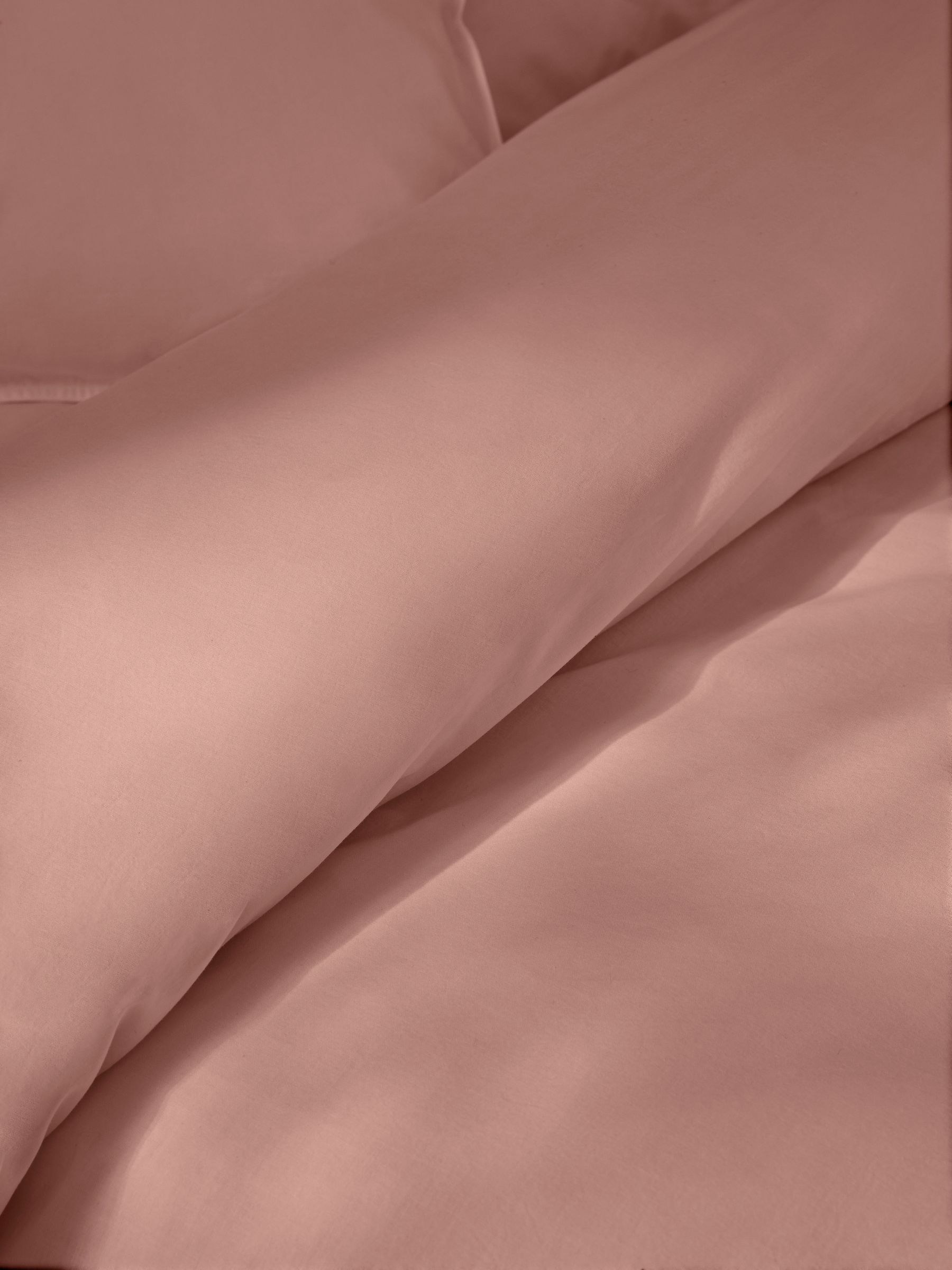 Cosy Washed Cotton Duvet Cover and Pillowcase Set in Dusty Rose