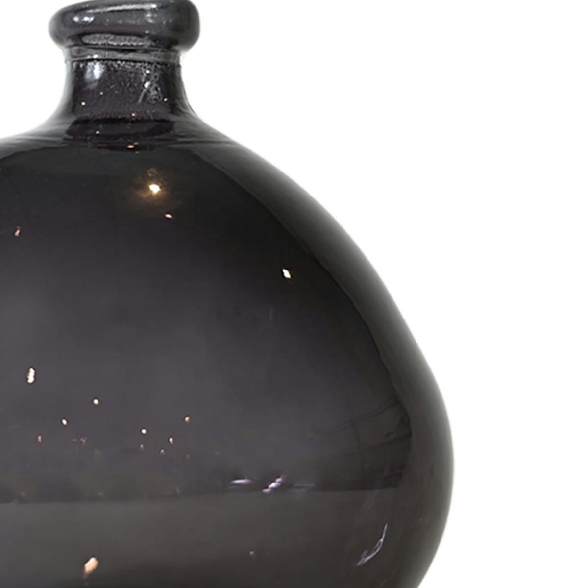 SCANDIC - Vase en verre recyclé Anthracite 23 cm