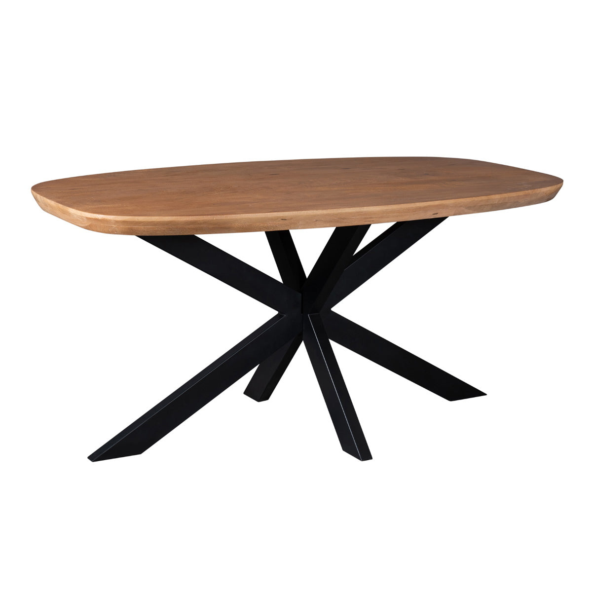 StarFurn Eettafel Madison - Deens Ovaal Naturel Hout - 160x90x76cm