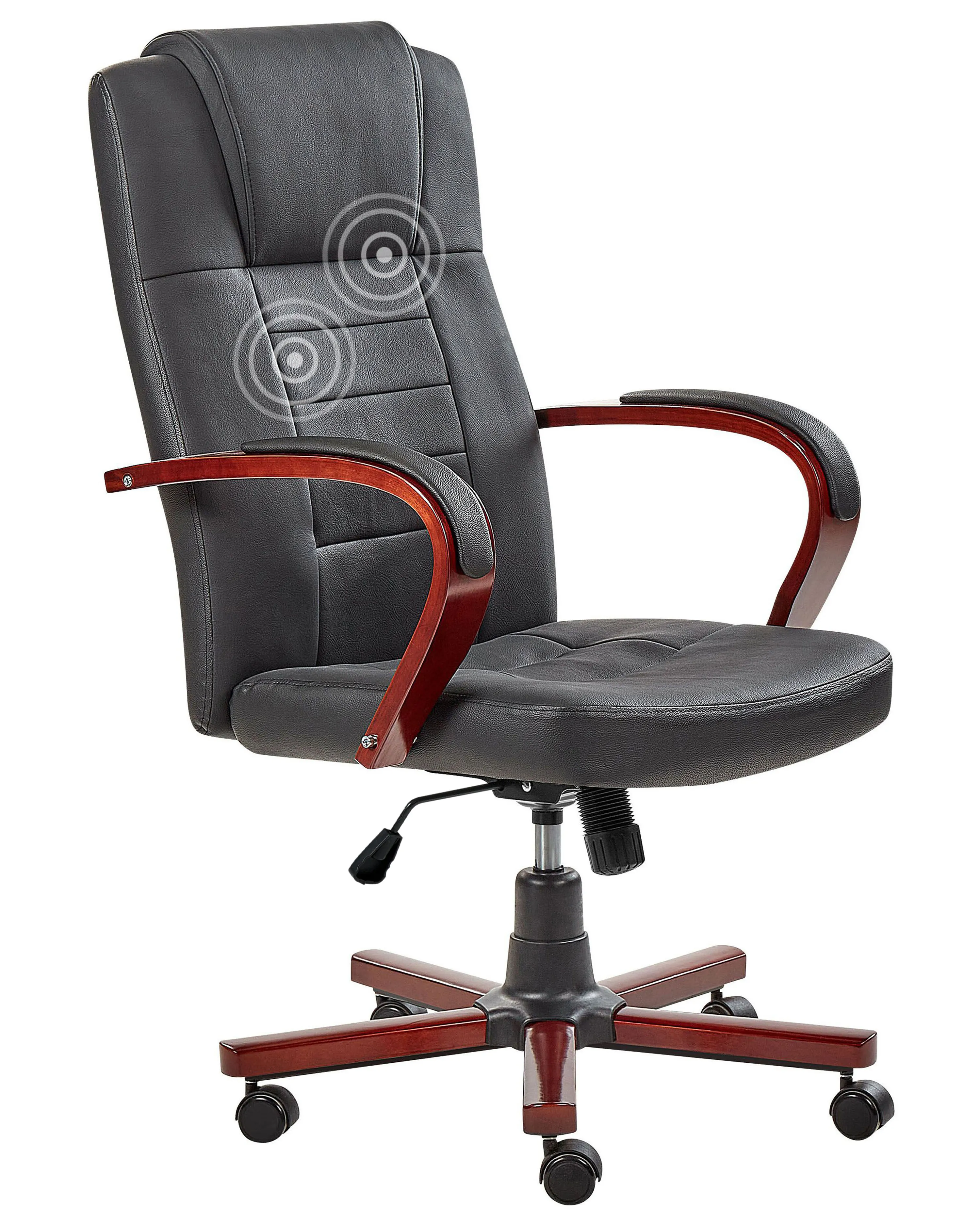 Massage Chair DIAMOND with Heating Leather Black