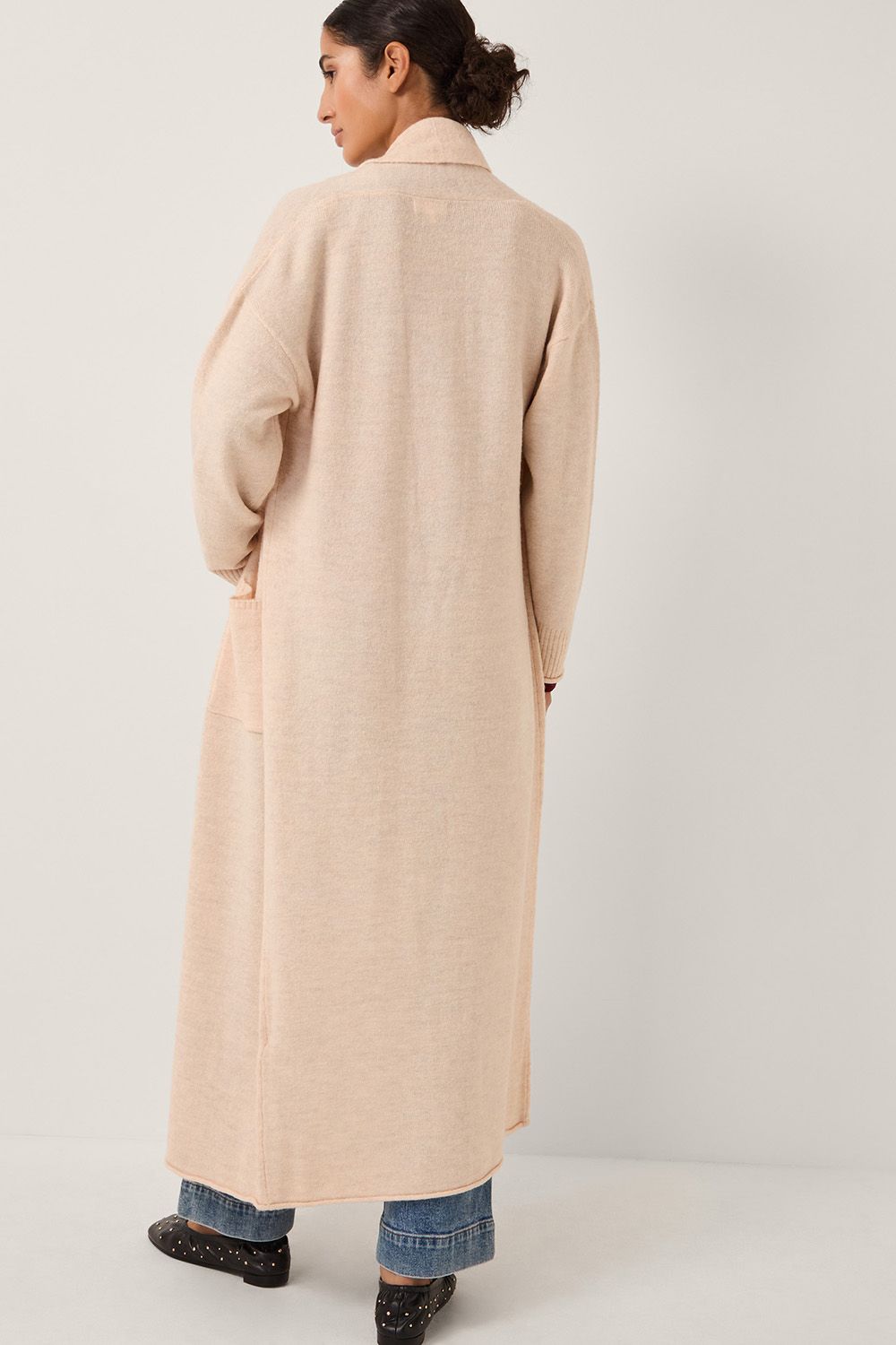 Monsoon Sacha Longline Cardigan Camel