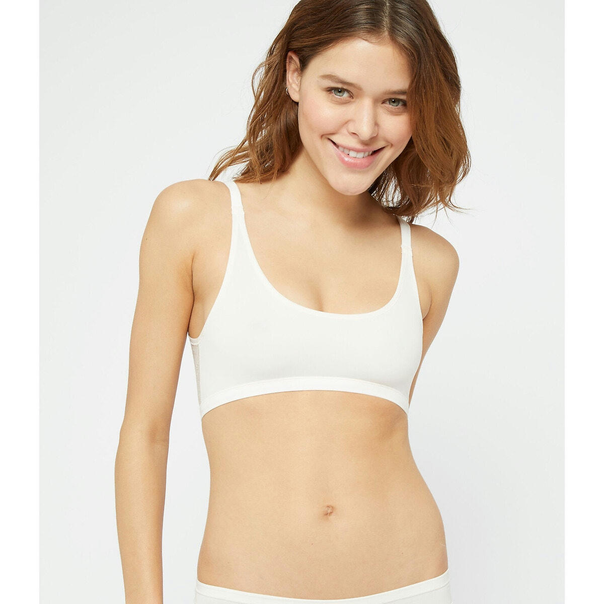 Brassière réversible en dentelle et microfibre ext