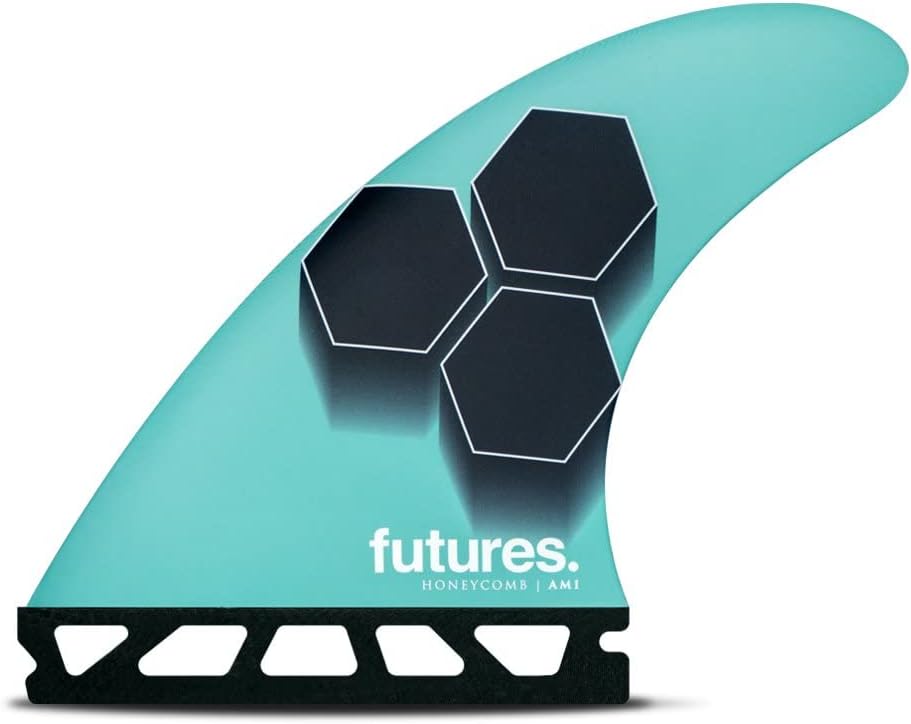 Future Fins AM1 Hexcore Teal/Navy Al Merrick Surfboard Thruster Fin Set