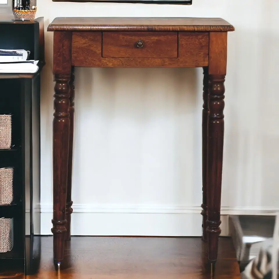 Sidetable - Franse vintage - Kastanjebruine