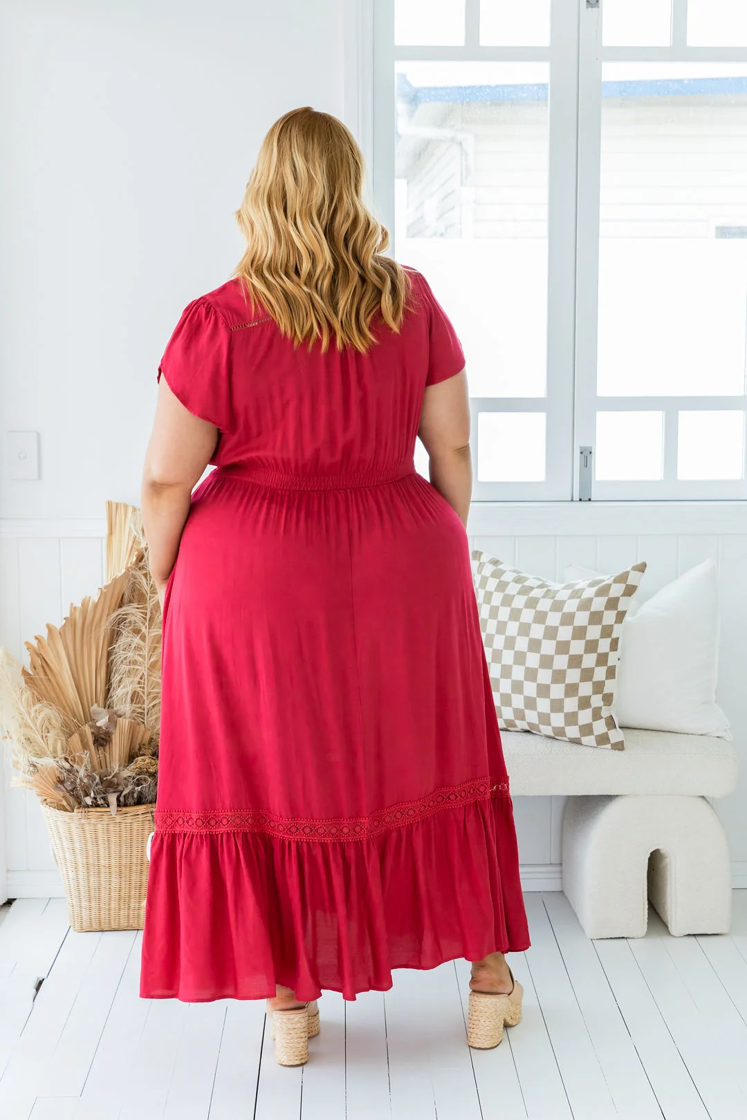 Shayla Maxi Dress in Red