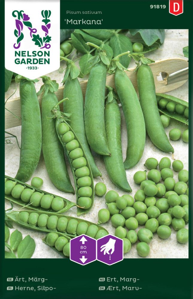 GRØNNSAKSFRØ NELSON GARDEN ERT MARGERT MARKANA