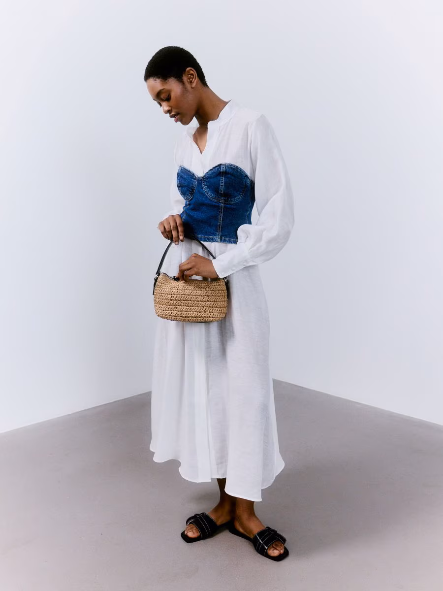 Woven Straw Crossbody Bag