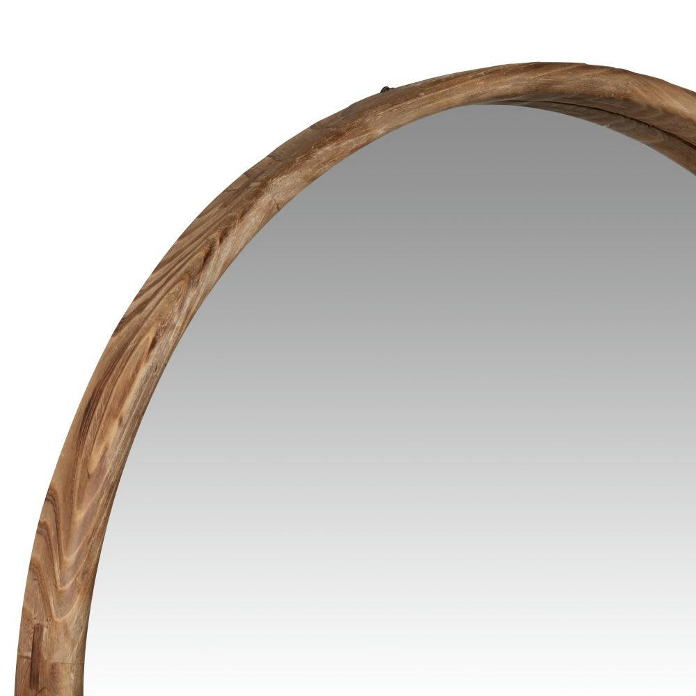 ANILLA - Miroir rond brun D70