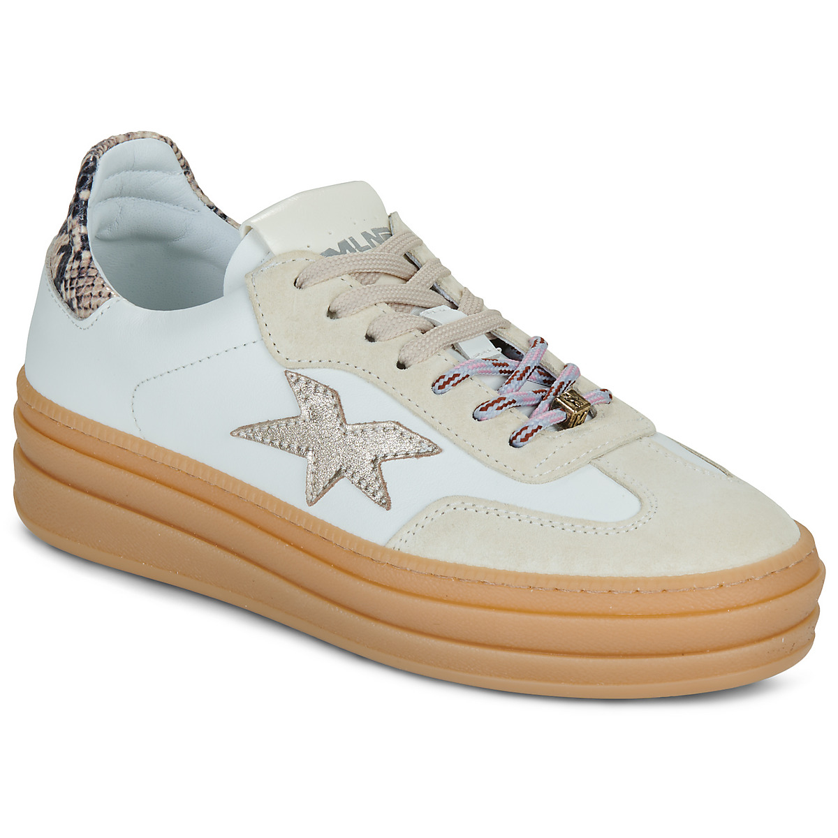Meline - 525D-Z-92 - White / Beige / Golden