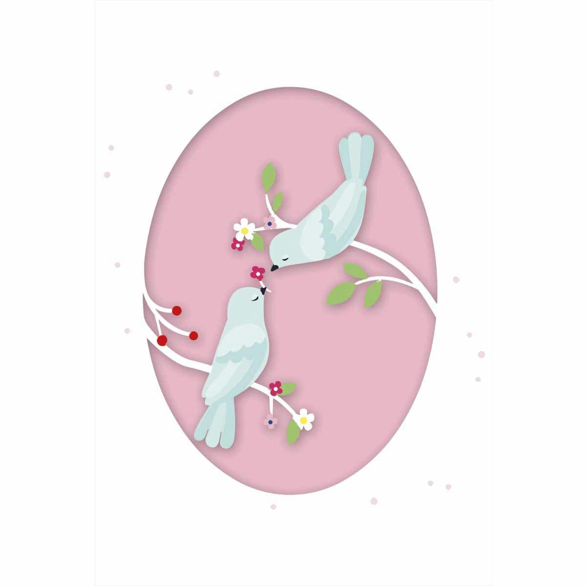 - Carte saint-valentin - couple d'oiseaux