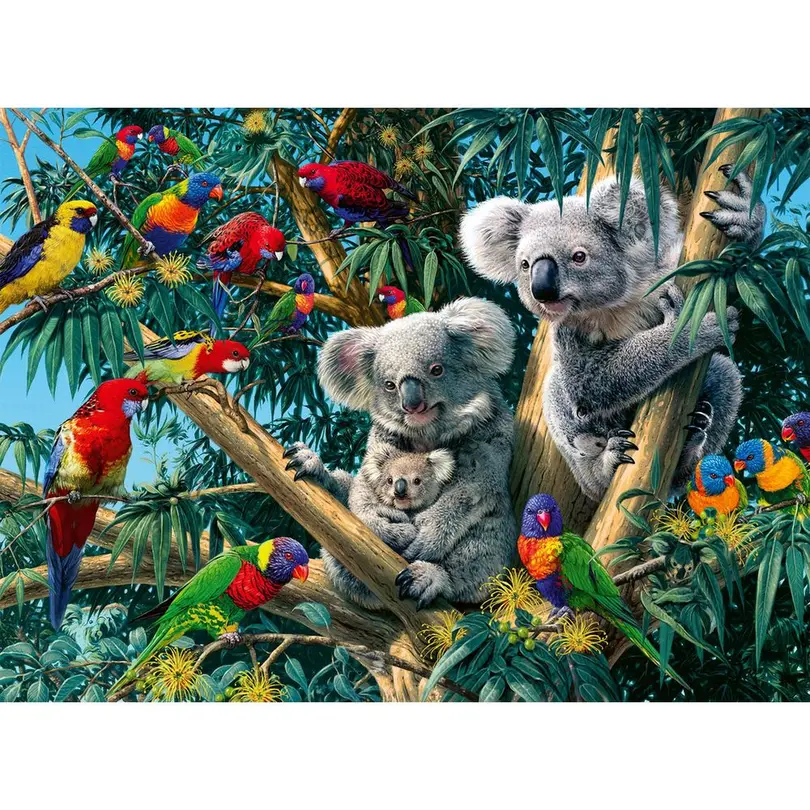 Puzzle 500er-Set Koalas im Baum