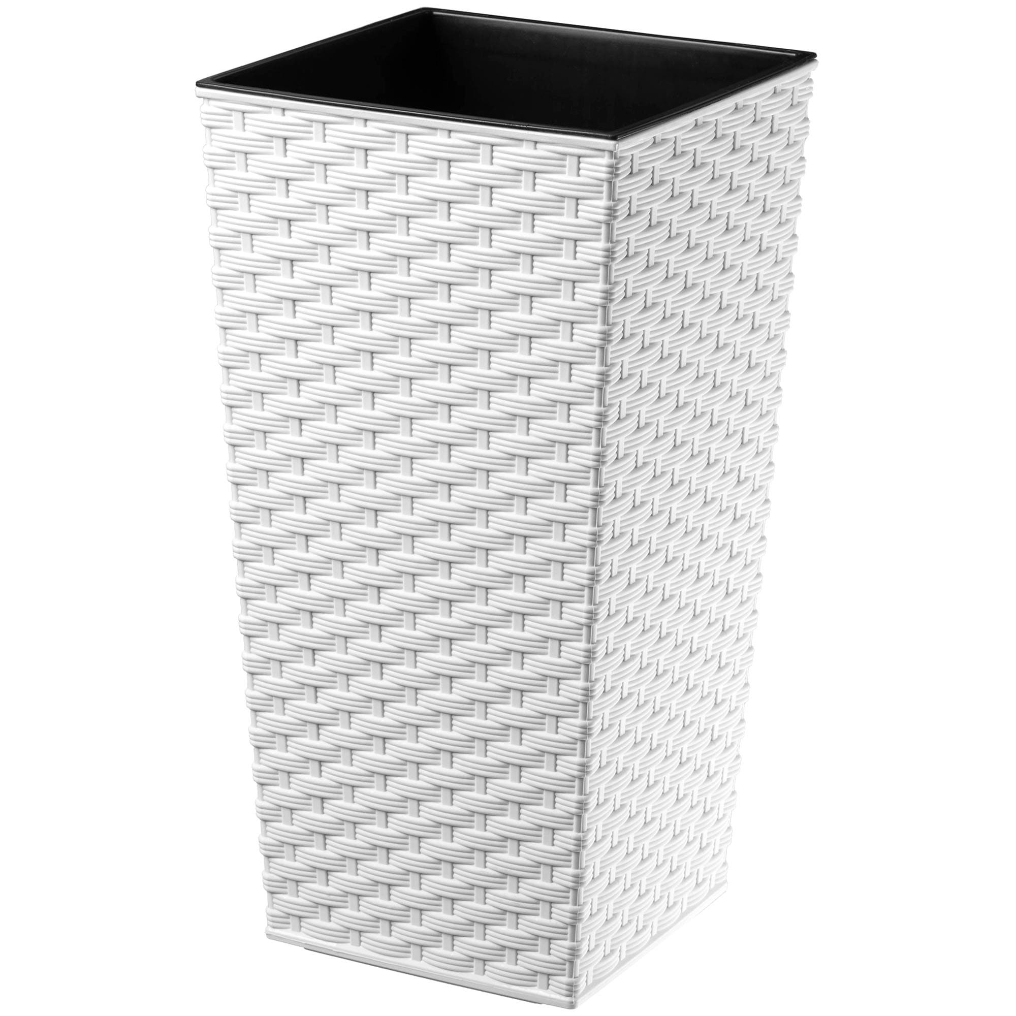Kadax Donica Doniczka Wkład 24x47cm Wysoka Biała