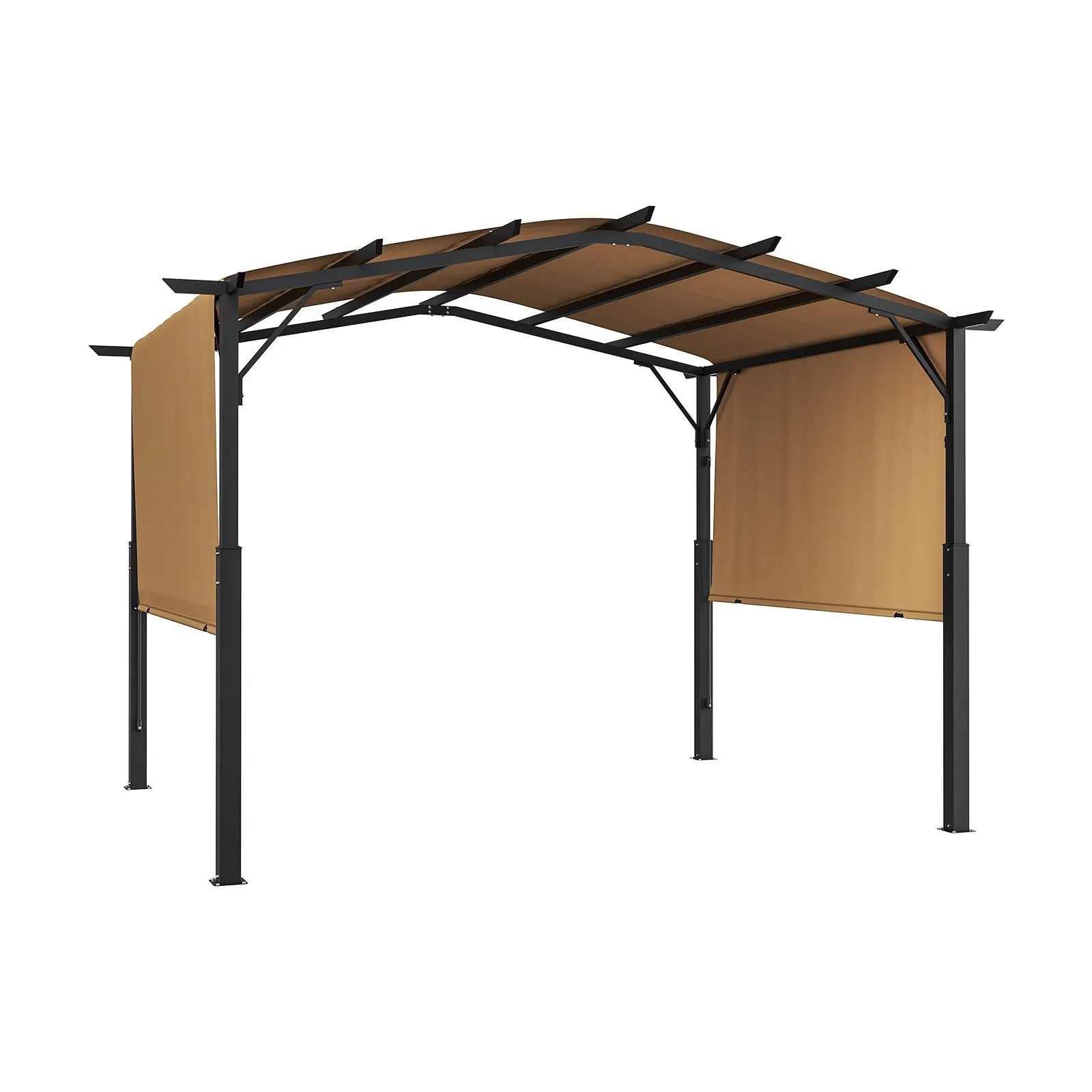 Pergola ogrodowa 2,54x3,05 m, metalowa z regulowanym daszkiem, duża