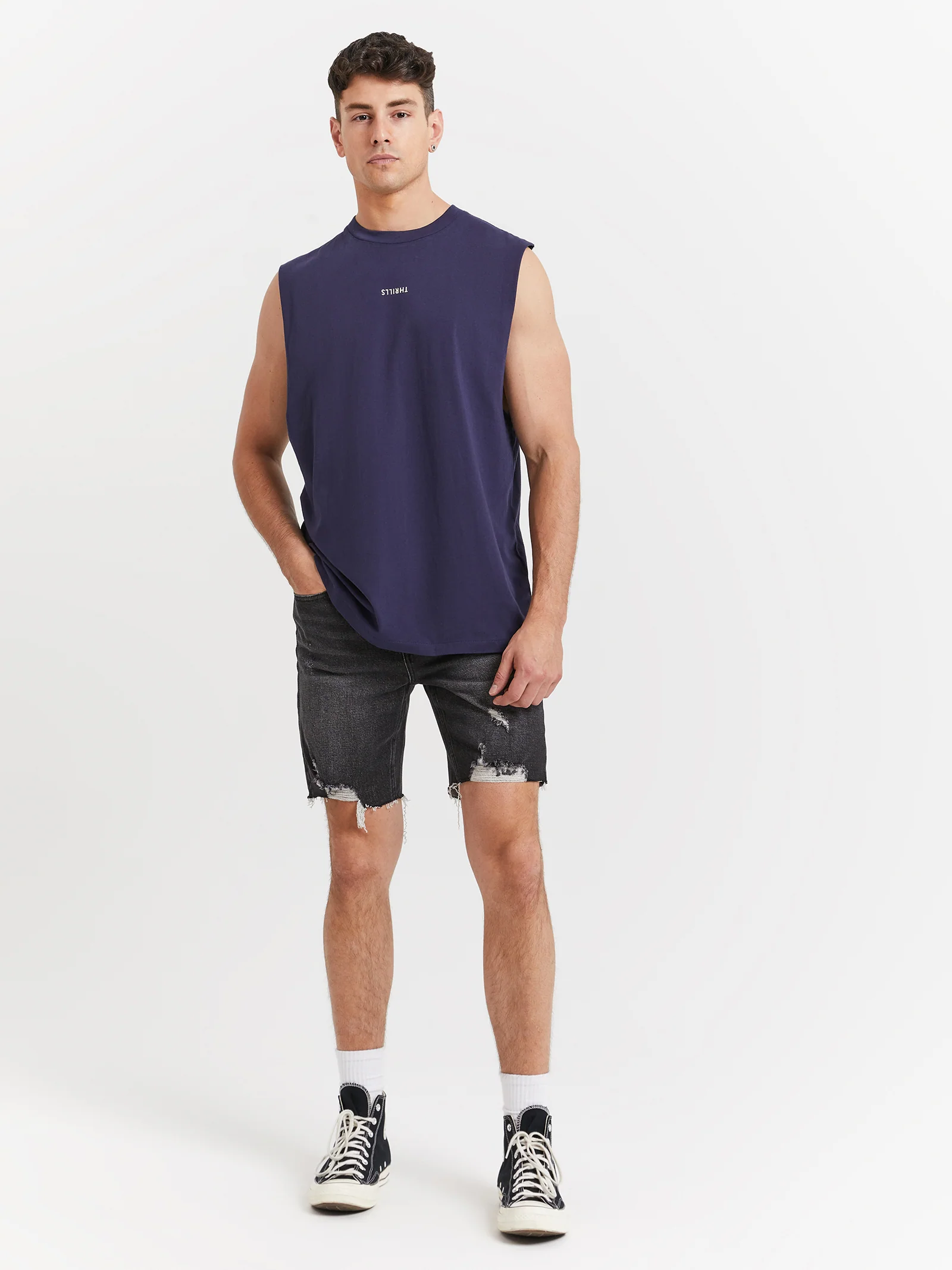 Minimal Thrills Merch Fit Muscle Tank