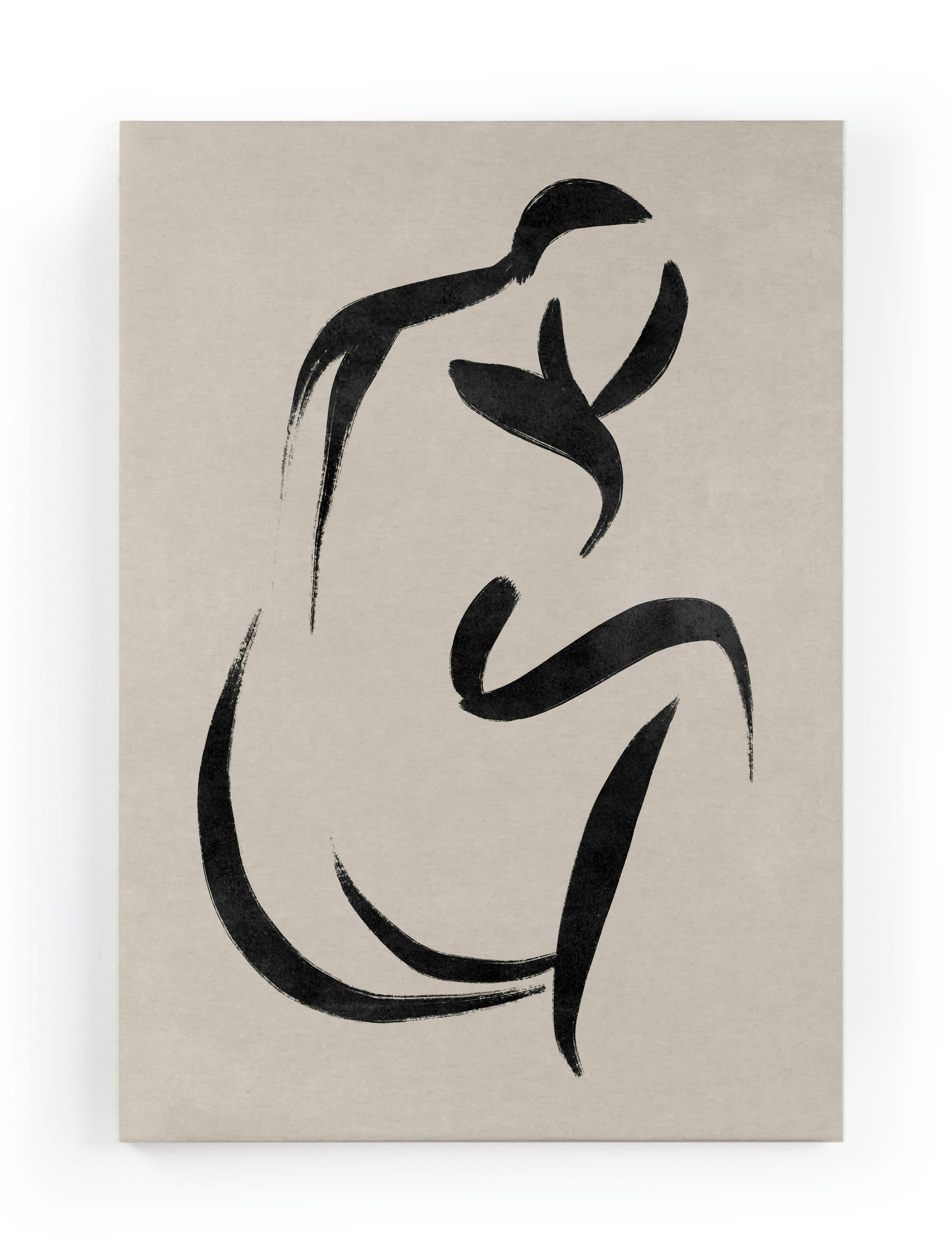 FEMALE BODY - Peinture sur toile 60x40 imprimé HD Corps féminin