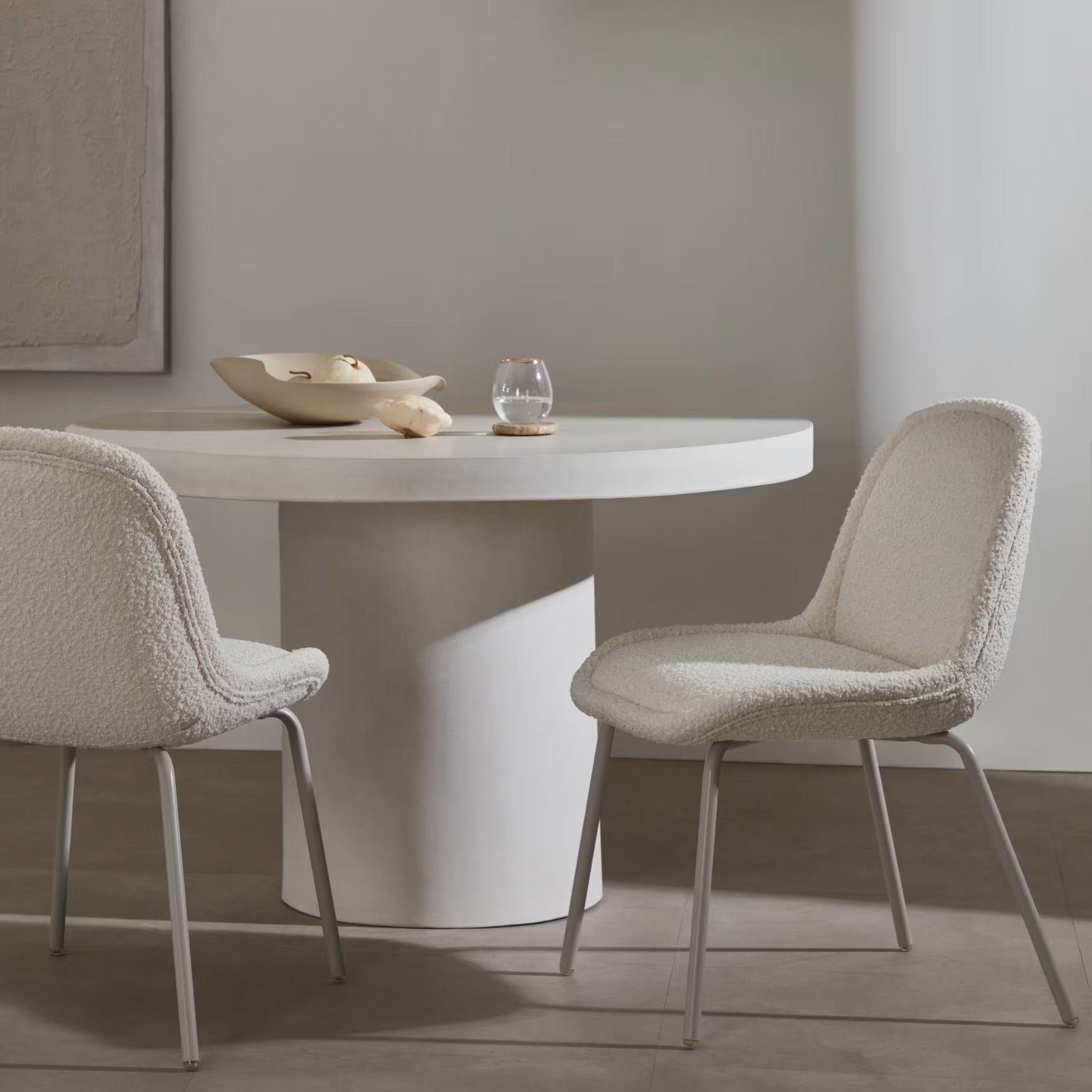 Kave Home Aiguablava Eettafel Ø 120 cm - Wit