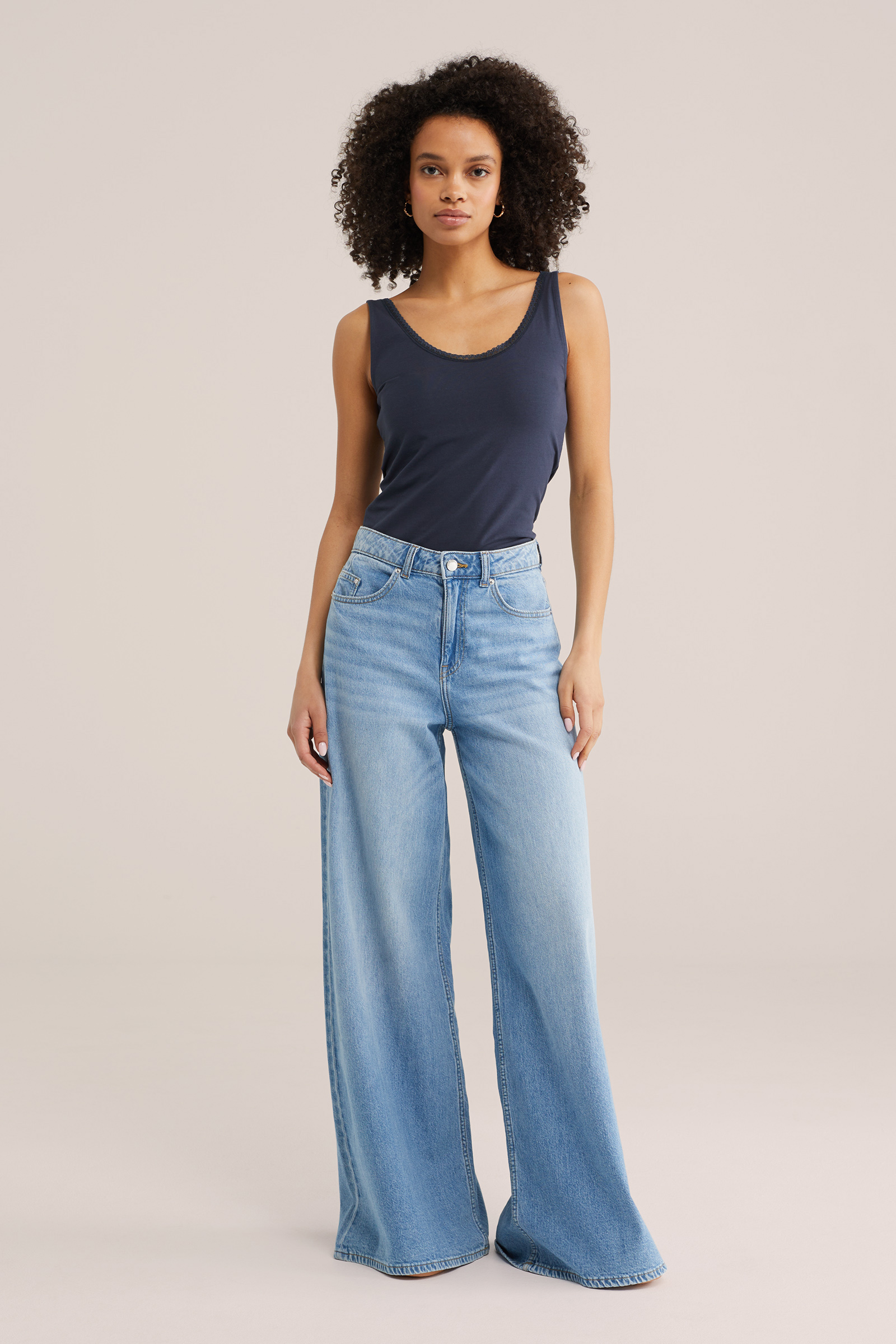 Dames singlet met kant