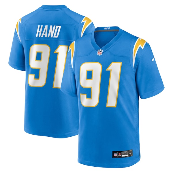 Da'Shawn Hand Los Angeles Chargers Nike Team Game Jersey -  Powder Blue