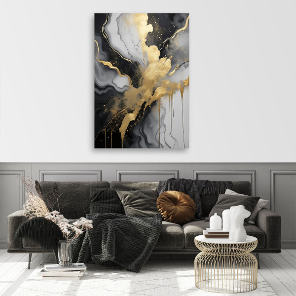 Feeby Obraz na płótnie, Marmur Abstrakcja Glamour 40x60