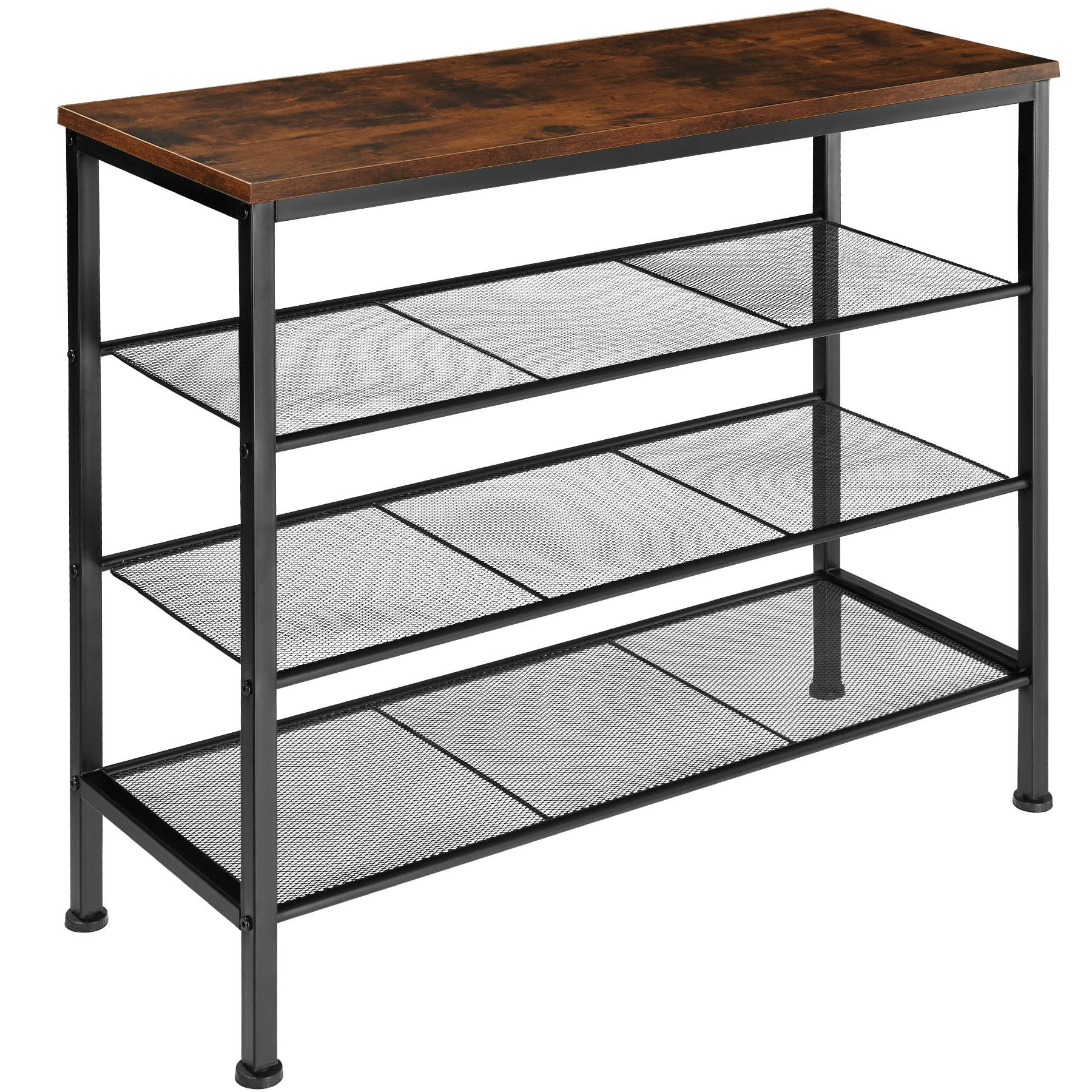- Étagère à chaussures Style industriel Bois foncé industriel, rustique