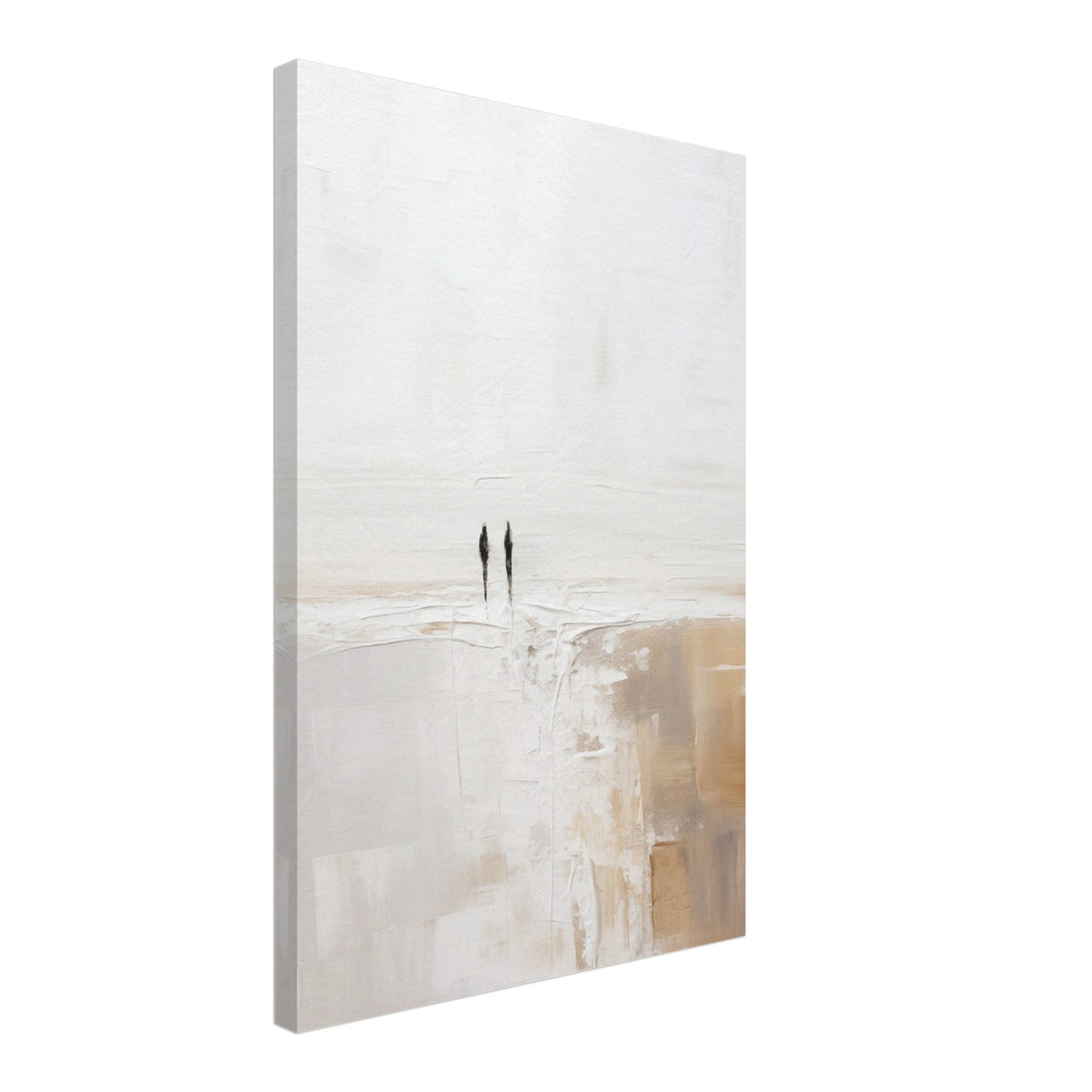 Artfulprints Canvas Abstract – Silhouettes 2 canvas - 100x150 cm - Grijs
