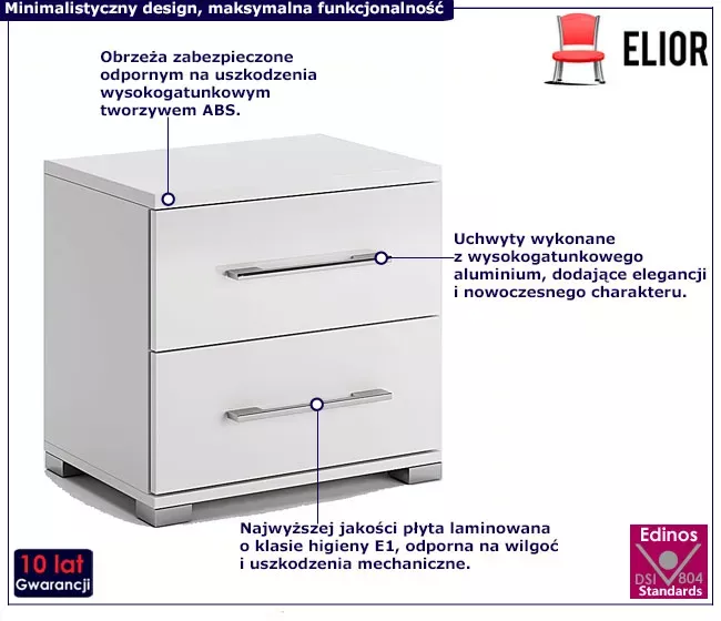 Szafka nocna z szufladami - Maren