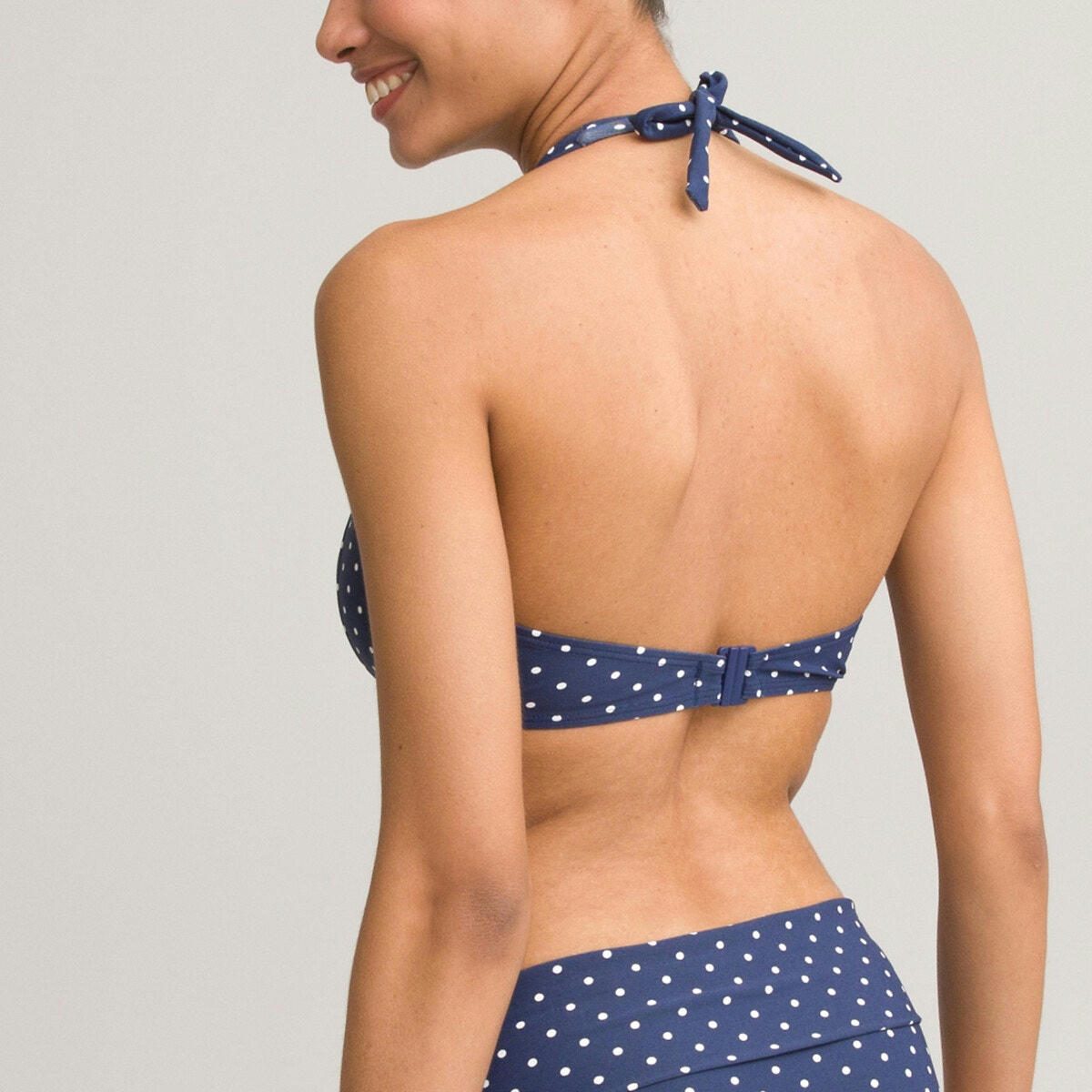 Haut de maillot de bain emboîtant à pois