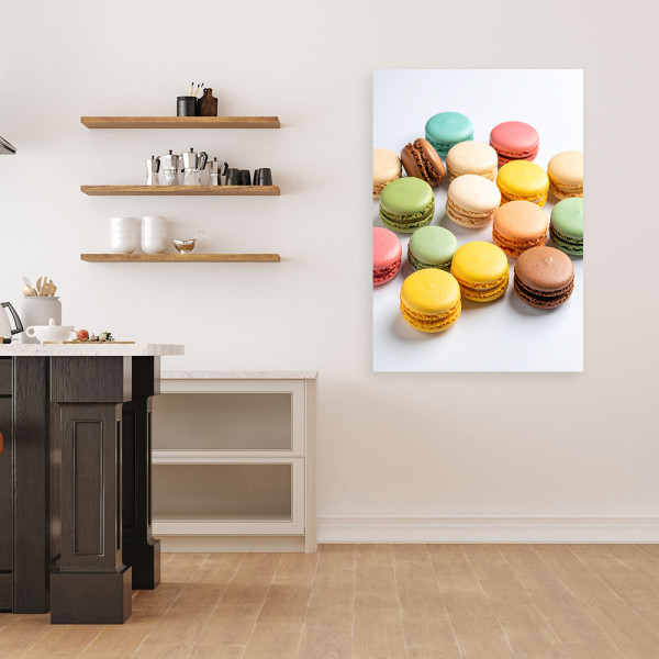 Obraz do kuchni jadalni, Makaroniki ciastka 20x30